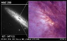 NGC253 Violenta nascita di stelle