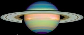 Saturno all'infrarosso